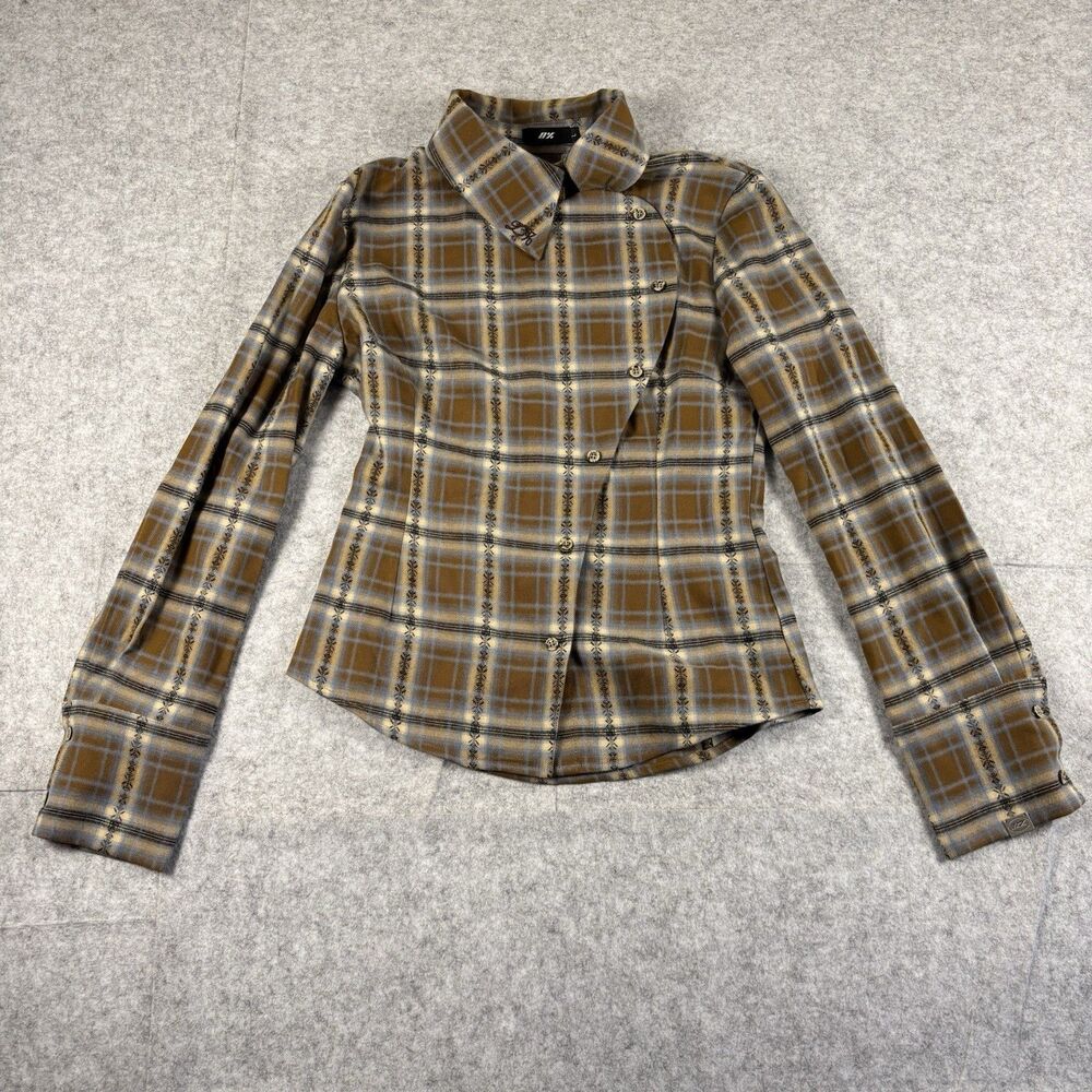 D% DPercent Korea Side Button Up Long Sleeve Shirt Flannel Tailored Fit 165/88A